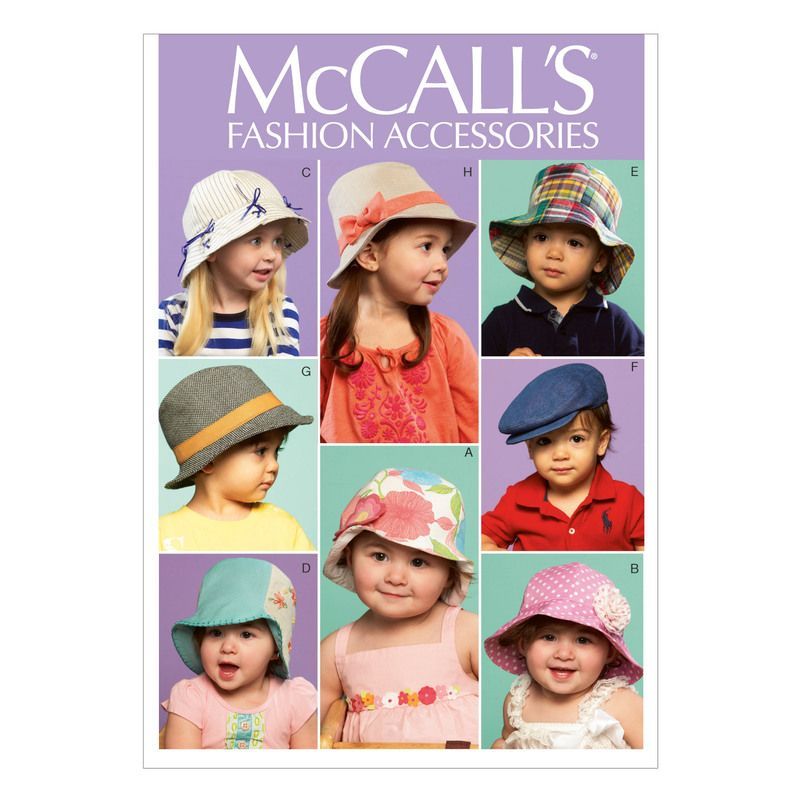 Patron McCall's 6762.OSZ - Chapeaux pour bébé