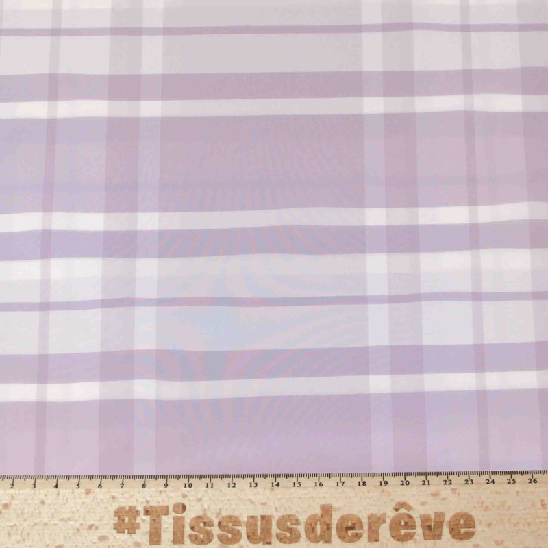 Taffetas - Carreaux lilas