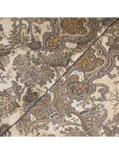 Toile - Arabesque fond ivoire