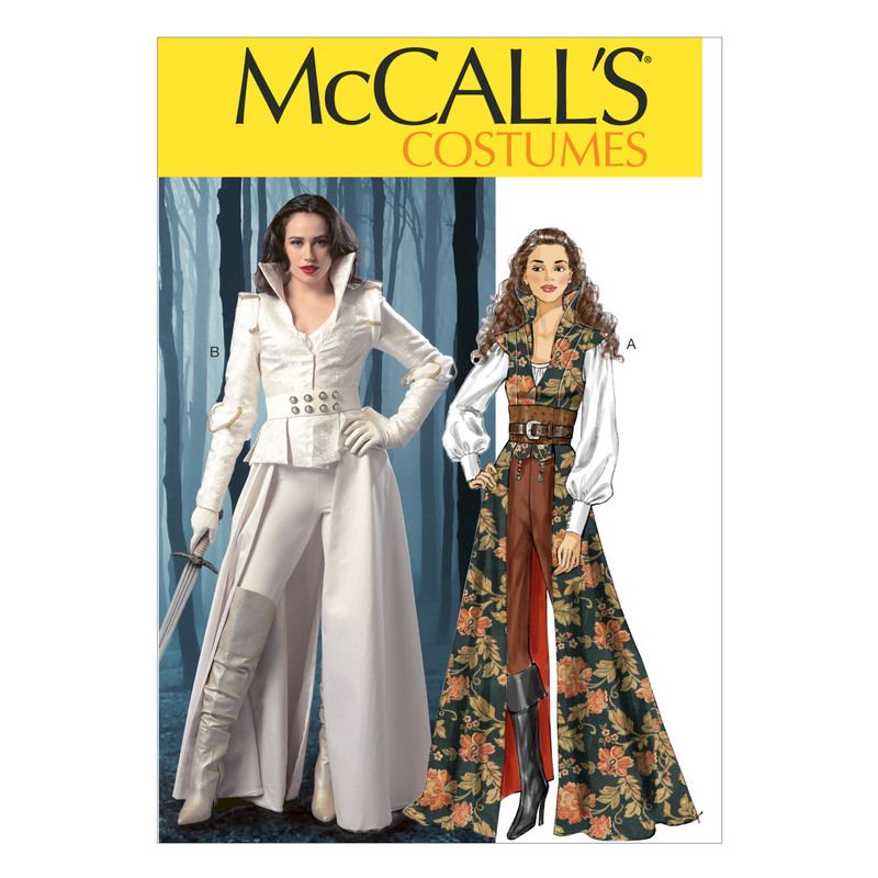 Patron McCall's 6819.A5 - Manteau, haut, corset et ceinture