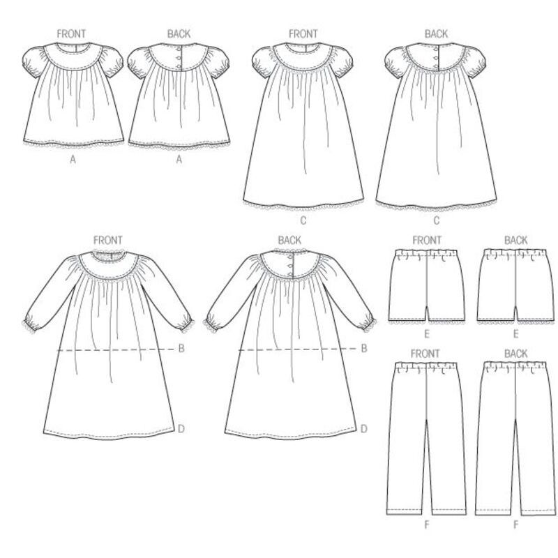 Patron McCall's 6831.CCE - Haut, chemise de nuit, short et pantalon