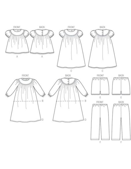 Patron McCall's 6831.CCE - Haut, chemise de nuit, short et pantalon