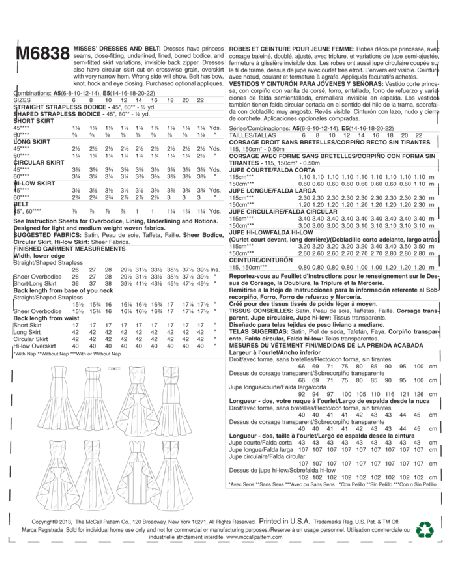 Patron McCall's 6838.A5 - Robes