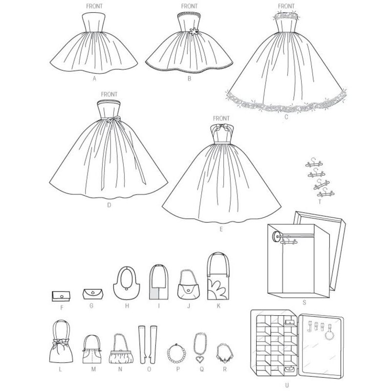 Patron McCall's 6903.OSZ - Vêtements pour poupée de 30cm