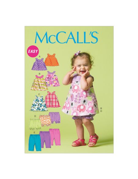 Patron McCall's 6912.YA5 - Haut, robe, culotte bouffante et pantalon