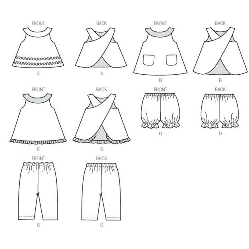 Patron McCall's 6912.YA5 - Haut, robe, culotte bouffante et pantalon