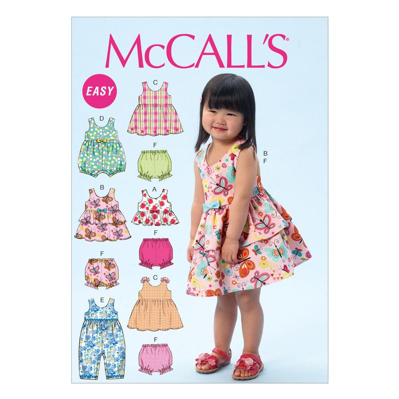 Patron McCall's 6944.CAA - Haut, robe, baboteuse et culotte