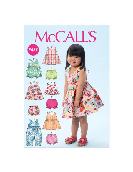 Patron McCall's 6944.CAA - Haut, robe, baboteuse et culotte