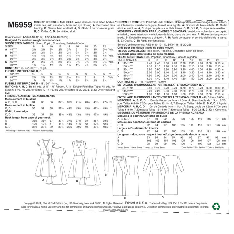 Patron McCall's 6959.A5 - Robe