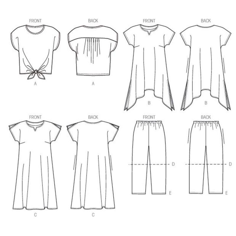 Patron McCall's 6971.RR - Haut, tunique, robe, short et pantalon