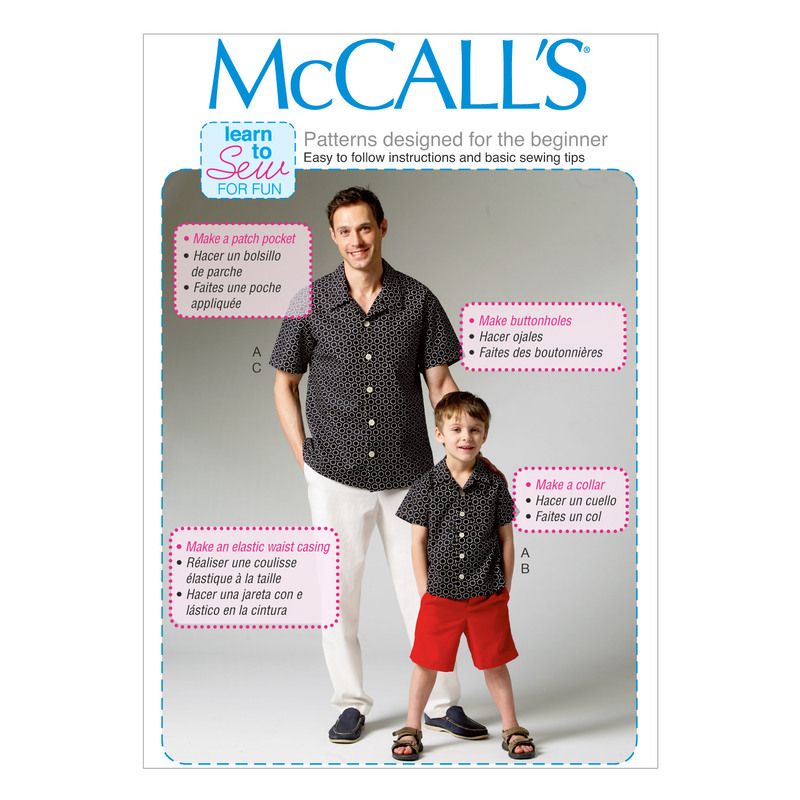 Patron McCall's 6972.ADT - Chemise, short et pantalon