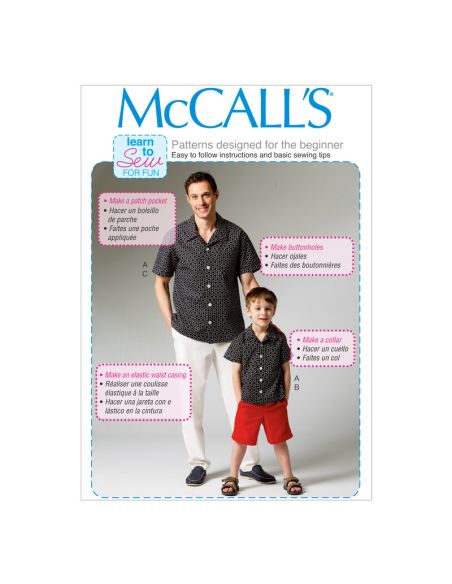 Patron McCall's 6972.ADT - Chemise, short et pantalon