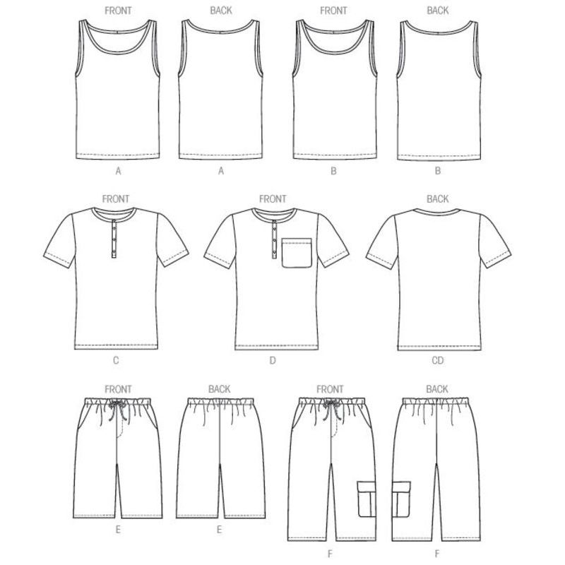 Patron McCall's 6973.XM - Débardeurs, t-shirts et short