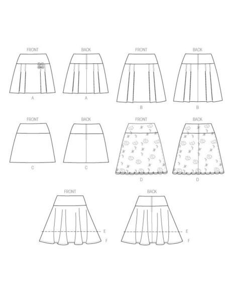 Patron McCall's 7022.A5 - Jupes