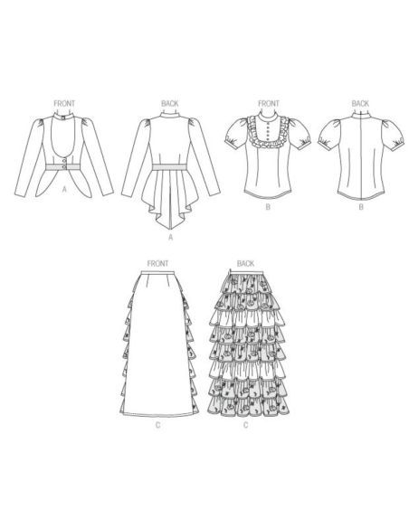 Patron McCall's 7071.A5 - Veste, chemiser et jupe