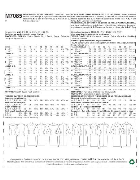 Patron McCall's 7085.A5 - Robes