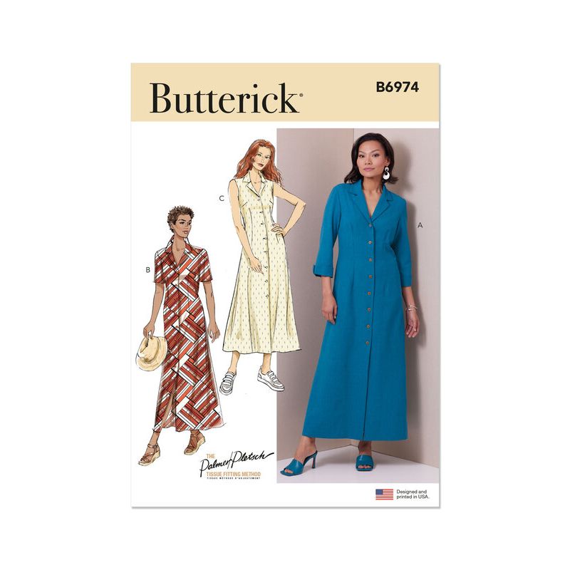 Patron Butterick 6974/B5 - Robe-chemisier