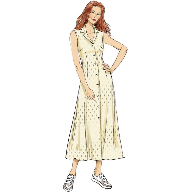 Patron Butterick 6974/B5 - Robe-chemisier