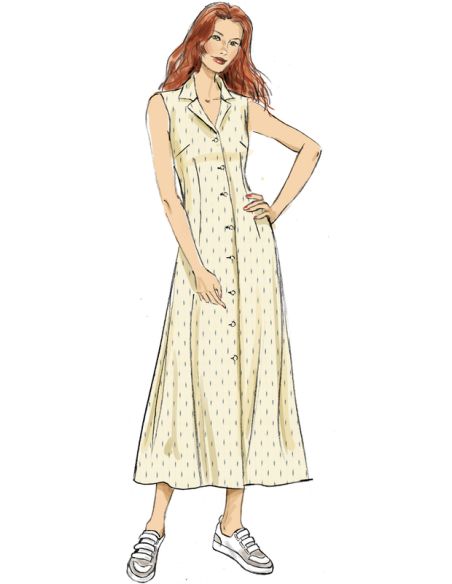 Patron Butterick 6974/B5 - Robe-chemisier