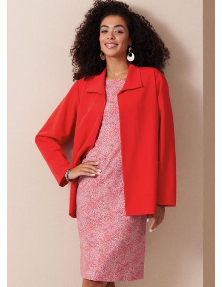Patron Butterick 6975/B5 - Veste, haut, robe et pantalon