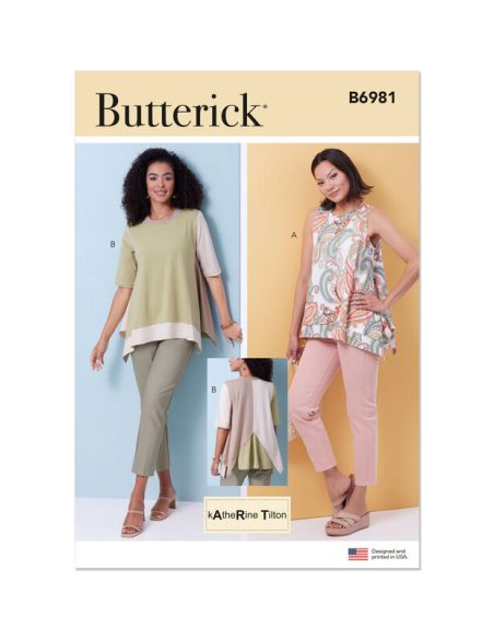 Patron Butterick 6981/A - Haut