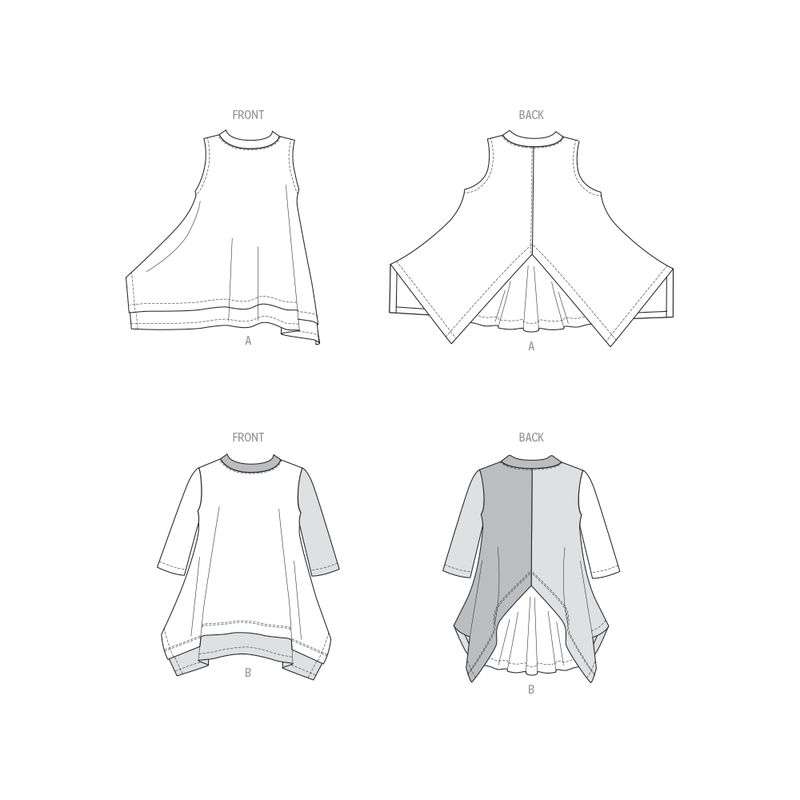 Patron Butterick 6981/A - Haut