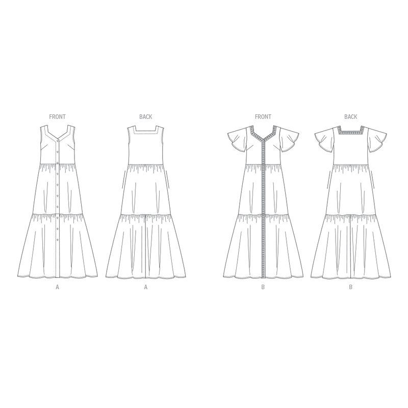 Patron Butterick 6983/A - Robe