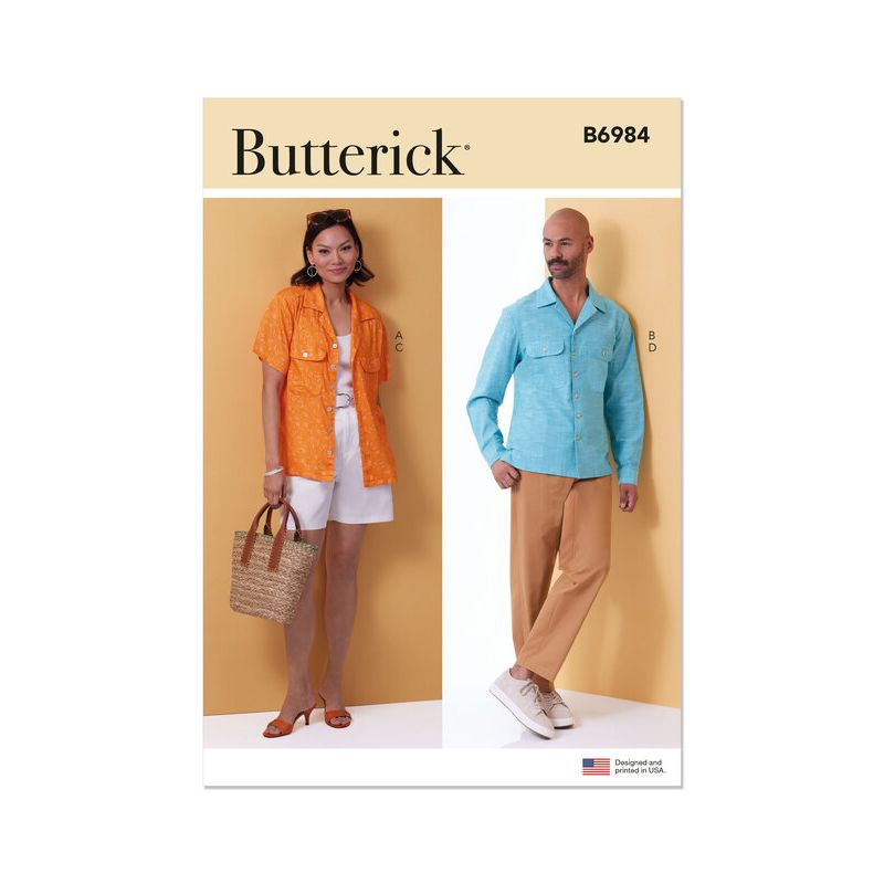 Patron Butterick 6984/A - Chemise, short et pantalon