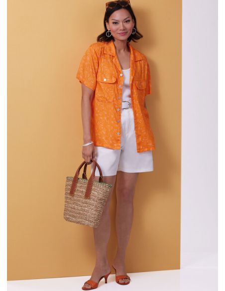 Patron Butterick 6984/A - Chemise, short et pantalon