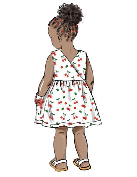 Patron Butterick 6987/A - Robe et barboteuse