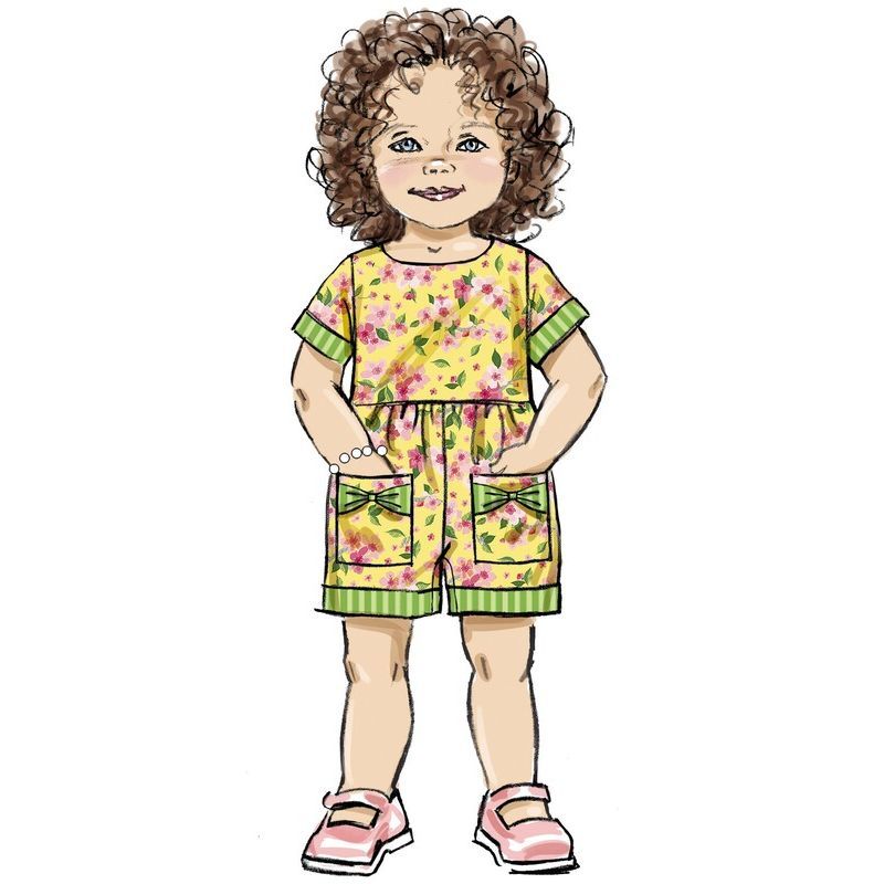 Patron Butterick 6987/A - Robe et barboteuse