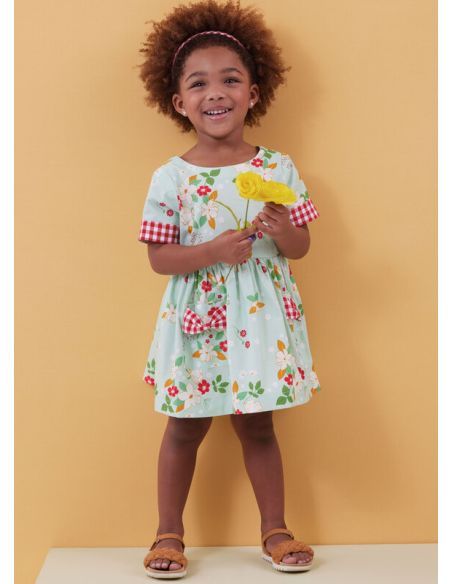 Patron Butterick 6987/A - Robe et barboteuse