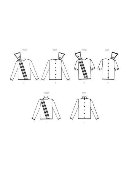 Patron Vogue 1980 B5 - Chemisier