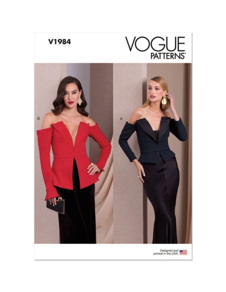 Patron Vogue 1984 B5 - Haut