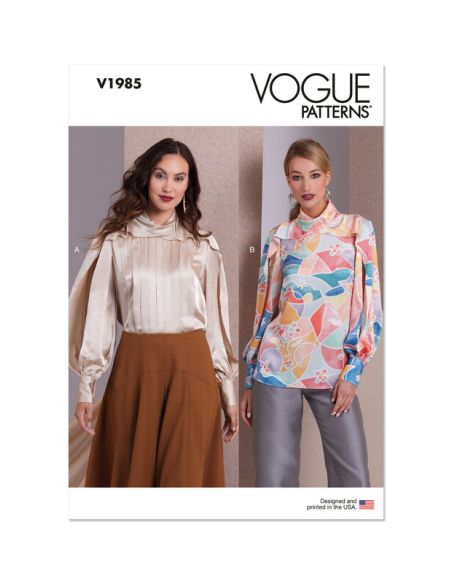 Patron Vogue 1985 AX5 - Haut