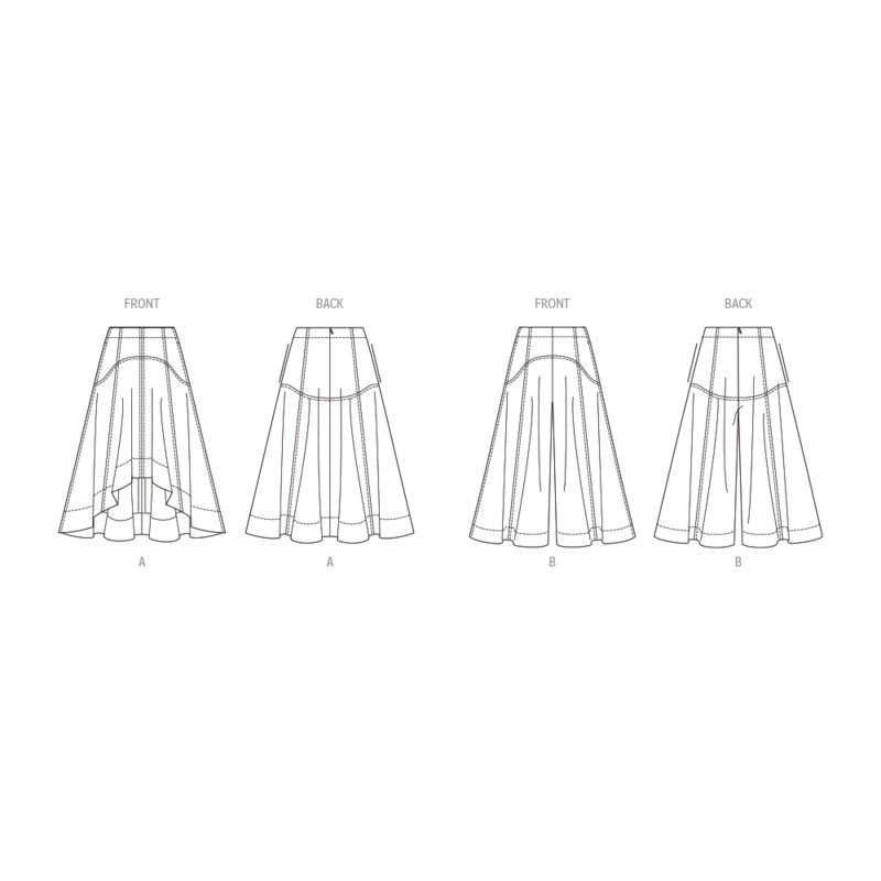 Patron Vogue 1987 B5 - Jupe