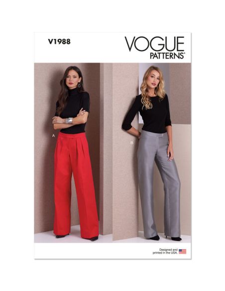Patron Vogue 1988 H5 - Pantalon