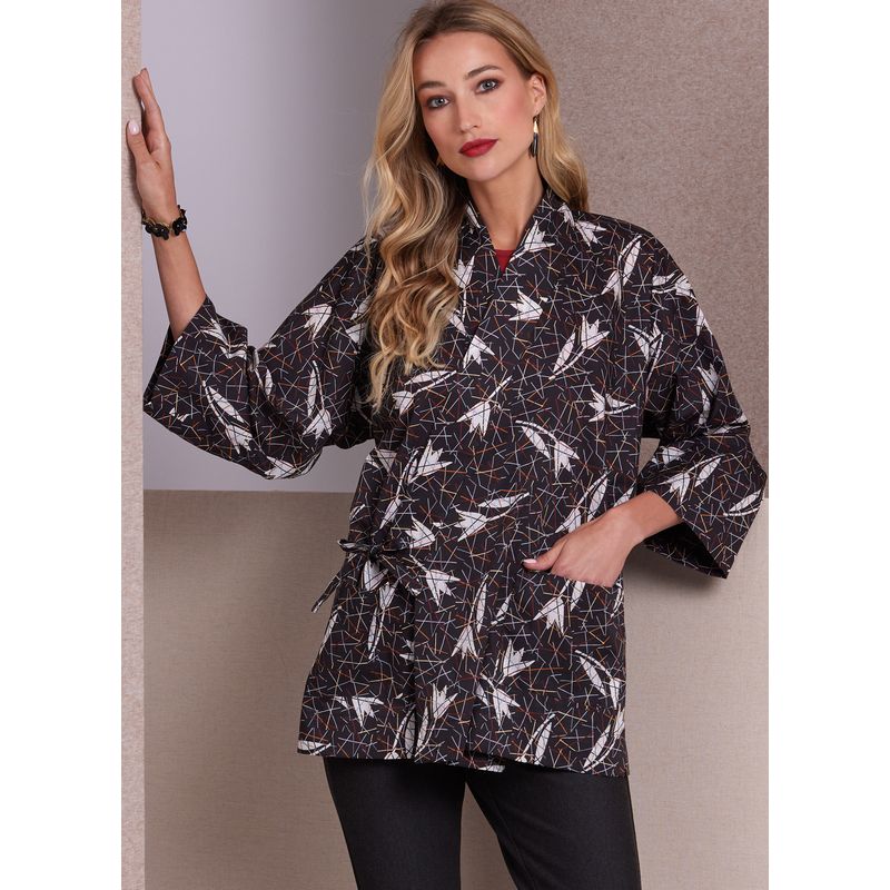 Patron Vogue 1989 A - Veste ample style kimono