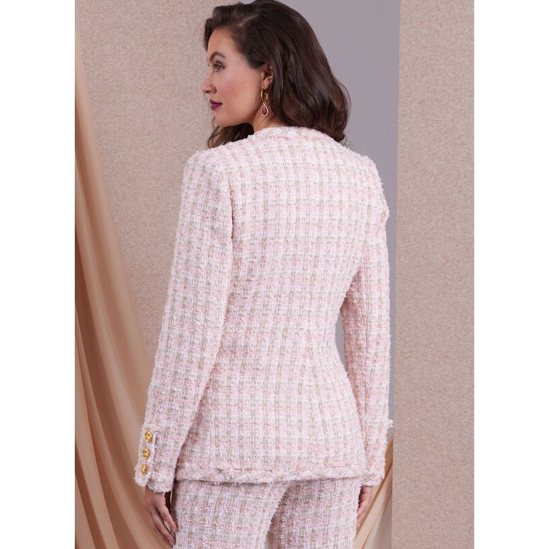 Patron Vogue 1992 B5 - Vestes semi ajustées, jupe et pantalon