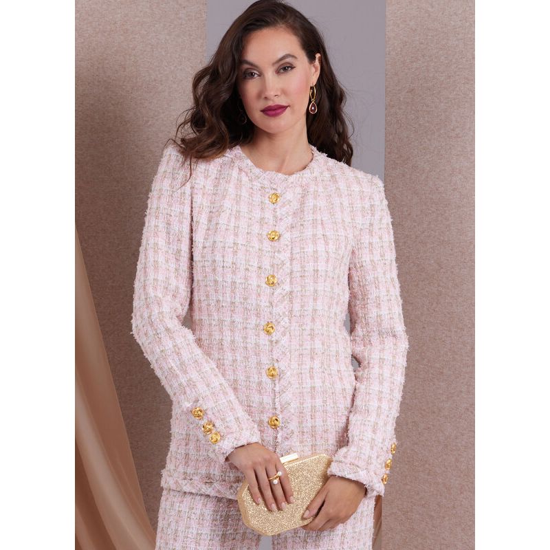 Patron Vogue 1992 B5 - Vestes semi ajustées, jupe et pantalon