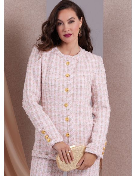 Patron Vogue 1992 B5 - Vestes semi ajustées, jupe et pantalon