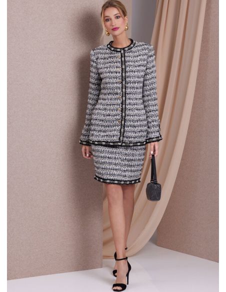 Patron Vogue 1992 B5 - Vestes semi ajustées, jupe et pantalon