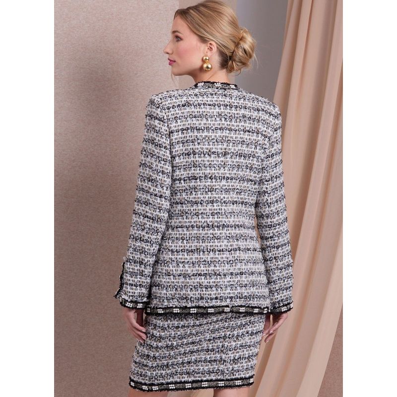 Patron Vogue 1992 B5 - Vestes semi ajustées, jupe et pantalon