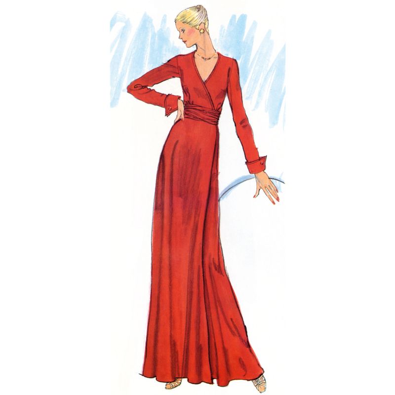 Patron Vogue 2000 H5 - Robe portefeuille