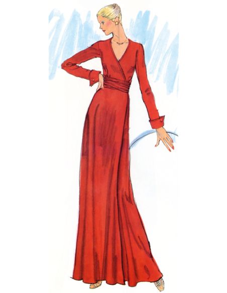 Patron Vogue 2000 H5 - Robe portefeuille