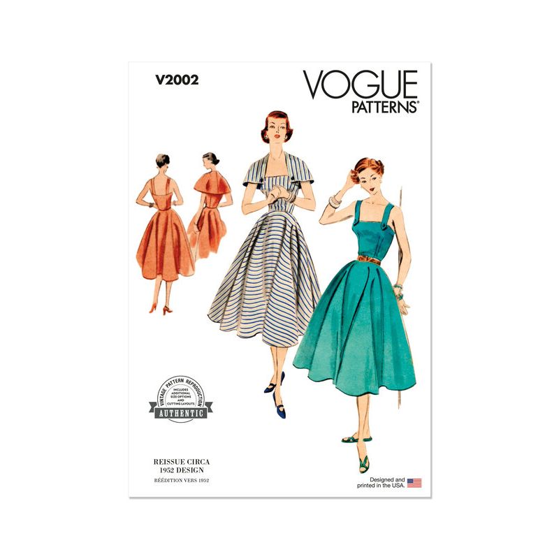 Patron Vogue 2002 K5 - Robe et mini-cape