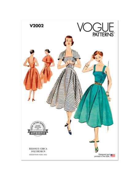 Patron Vogue 2002 K5 - Robe et mini-cape