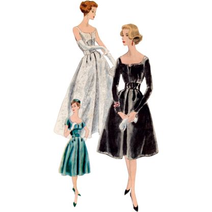 Patron Vogue 2004 H5 - Robe et jupon 2