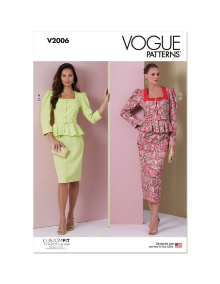 Patron Vogue 2006 B5 - Robe en deux pièces