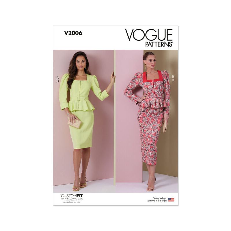 Patron Vogue 2006 B5 - Robe en deux pièces